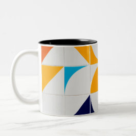 Farblich Abstrakt Zweifarbige Tasse