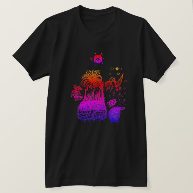 Farblich Cool Abstrakt T-Shirt (Design vorne)