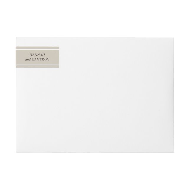 Farblich editierbarer Greige-Minimalismus (Vorderseite)