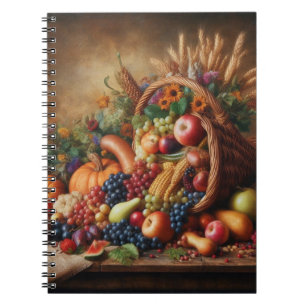 Farblich/Erntedank/Cornucopie/Fall Notizblock