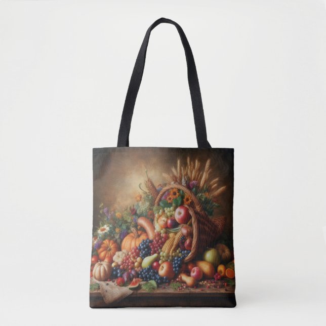 Farblich/Erntedank/Cornucopie/Fall Tasche (Vorderseite)
