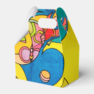 Farblich fröhlich Whimsical Geschenkschachtel