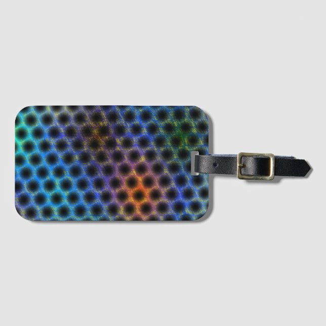 Farblich getragen mit schwarzen Polka-Punkten. Gepäckanhänger (Vorderseite (Horizontal))