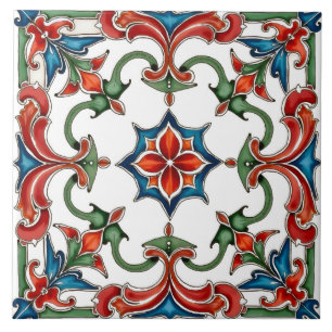 Farblich, mediterran, mosaik, fliese