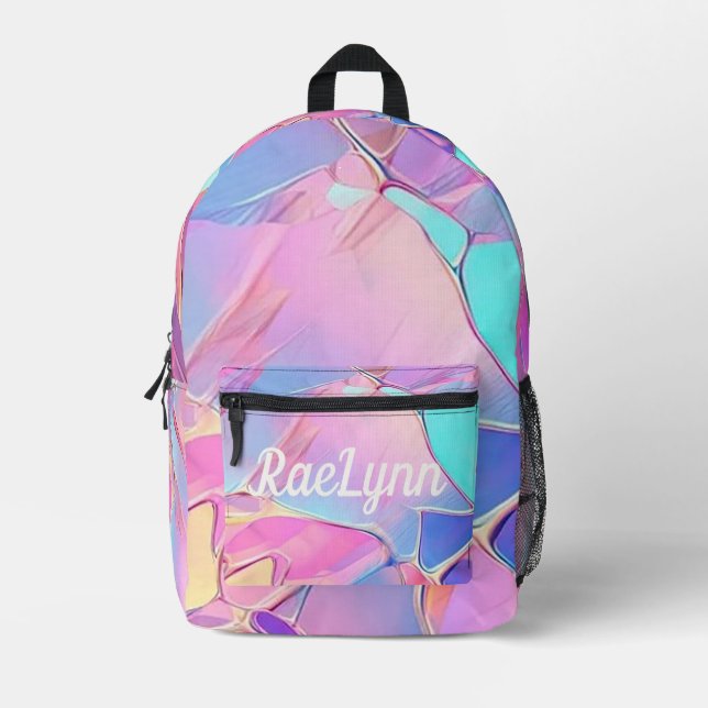Farblich personalisiert bedruckter rucksack (Vorderseite)