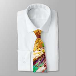 Farblich - rustikal und grob wie grob krawatte