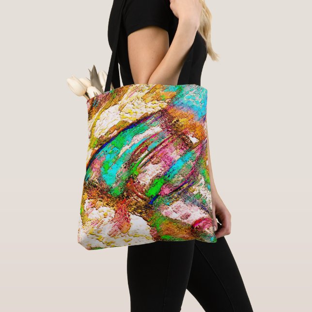 Farblich - rustikal und grob wie grob tasche (Von Nahem)