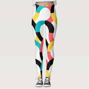 Farblich, trendig, fröhlich, lustig, modern geome leggings