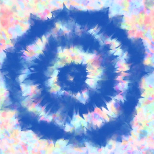 Farblich und blumenreich geschenkpapier (Captivating Tie Dye Blue)