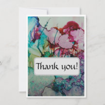 Farblich und elegant Dankeschön Card