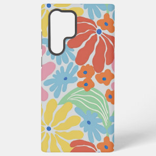 Farblich und hell Abstrakte Blume Samsung Galaxy Hülle
