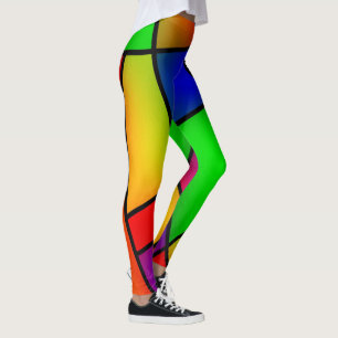 Farblich verklebtes Glas Leggings