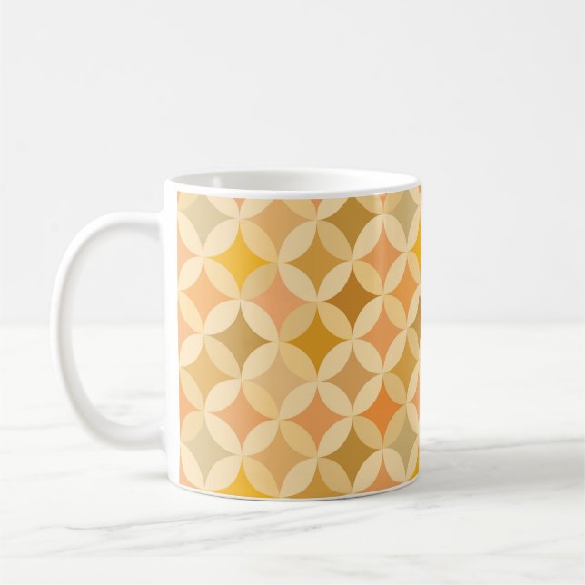 Farblich Vintag: abstraktes Muster. Kaffeetasse (Links)