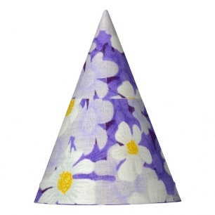 Farblich Vintag: Muster nahtloser Blume Partyhütchen