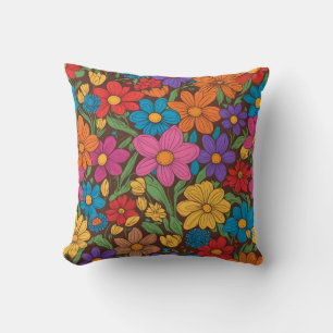 Farbliche Blume Kissen