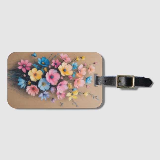 Farbliche Blumenordnung Gepäckanhänger (Vorderseite (Horizontal))
