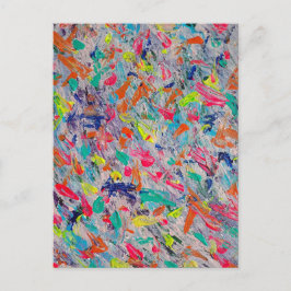 Farbliche Darstellung in Acrylfarbe Postkarte