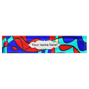 Farbliche Formen Namensplakette