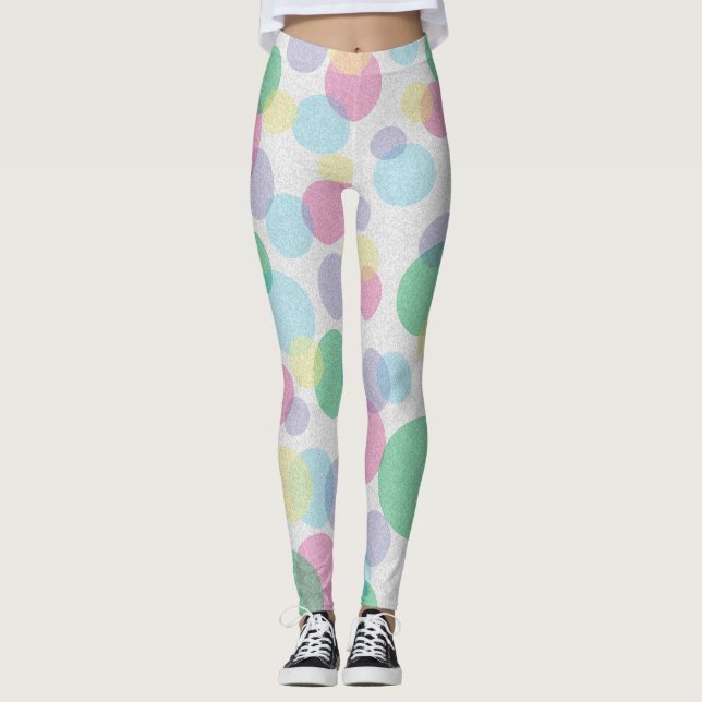 Farbliche Kreise Leggings (Vorderseite)