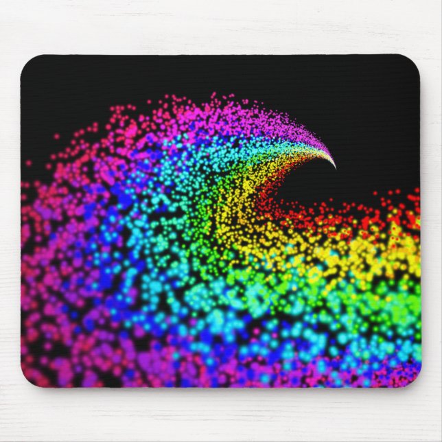 Farbliche Partikel Mousepad (Vorne)