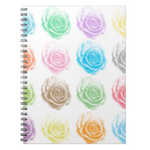 Farbliche Rose Notizblock