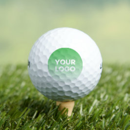 Farblicher Hintergrund | Weiße Farbe und Ihr Logo Golfball