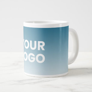 Farblicher Hintergrund Weiße Farbe und Ihr Logo Jumbo-Tasse
