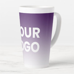 Farblicher Hintergrund Weiße Farbe und Ihr Logo Milchtasse