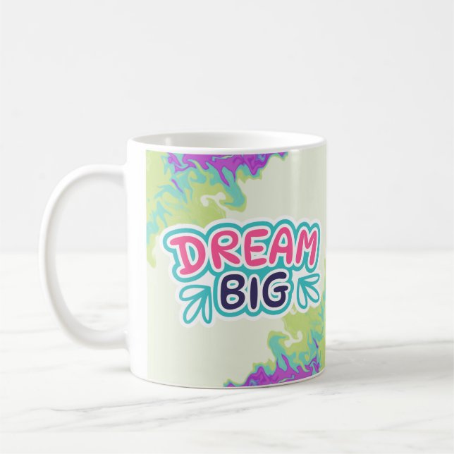 Farblicher Traum Grosses Motivierend Kaffeetasse (Links)