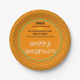 FARBLICHES HALLOWEEN-PARTY SPOOKY SEAMLESS PATTER PAPPTELLER
