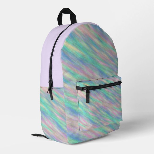 Farbliches Muster Bedruckter Rucksack (Rückseitige Ecke links)