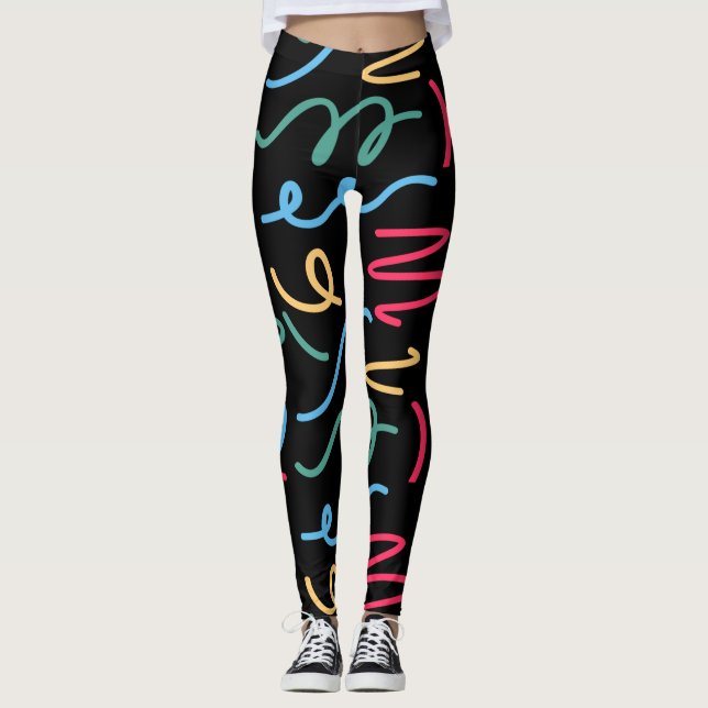 Farbliches Muster Leggings (Vorderseite)