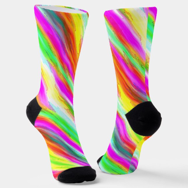 Farbliches Muster Socken (Gewinkelt)