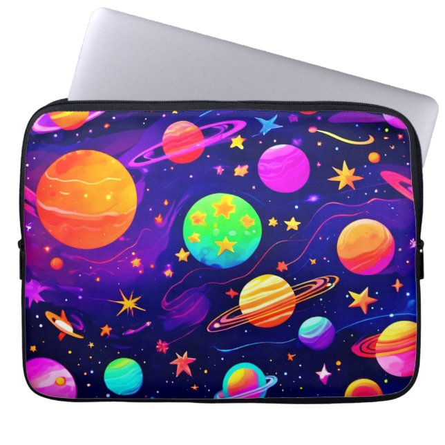 Farbliches Raummuster Laptopschutzhülle (Vorderseite)