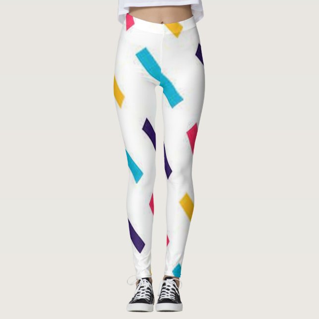 Farblinien Leggings (Vorderseite)