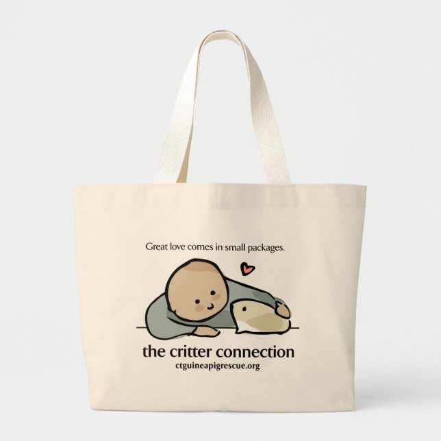 Farblogo mit Website-Taschen-Tasche Jumbo Stoffbeutel (Vorne)