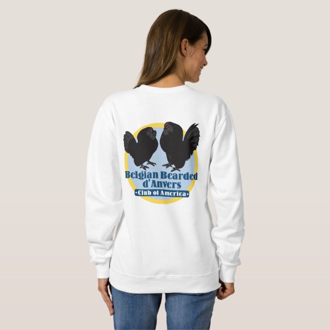 Farblogo (vorne und hinten) Sweatshirt für Frauen (Schwarz voll)