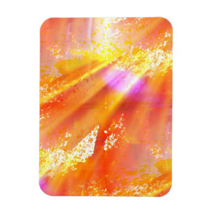 farblose nahtlose Kunst Hintergrund gelb, orange Magnet