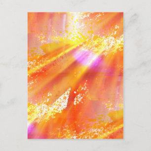 farblose nahtlose Kunst Hintergrund gelb, orange Postkarte