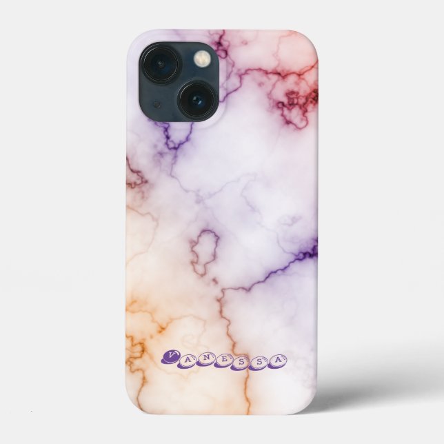 Farbmarbild-Musterpersonalisierung Case-Mate iPhone Hülle (Rückseite)