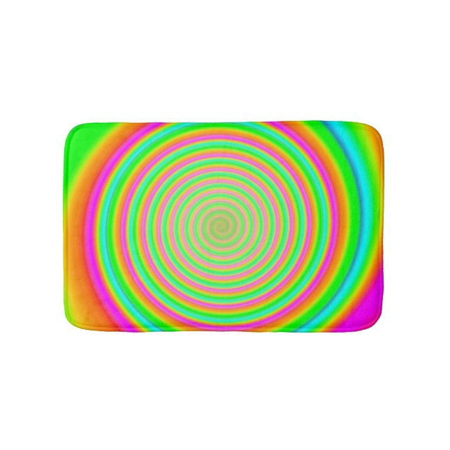 Farbmasch 9 Wirbelsäule Bath Mat Badematte (Vorderseite)