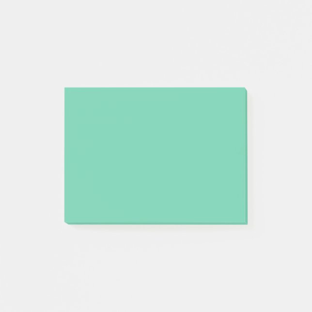 Farbmedium Aquamarin Post-it Klebezettel (Vorderseite)