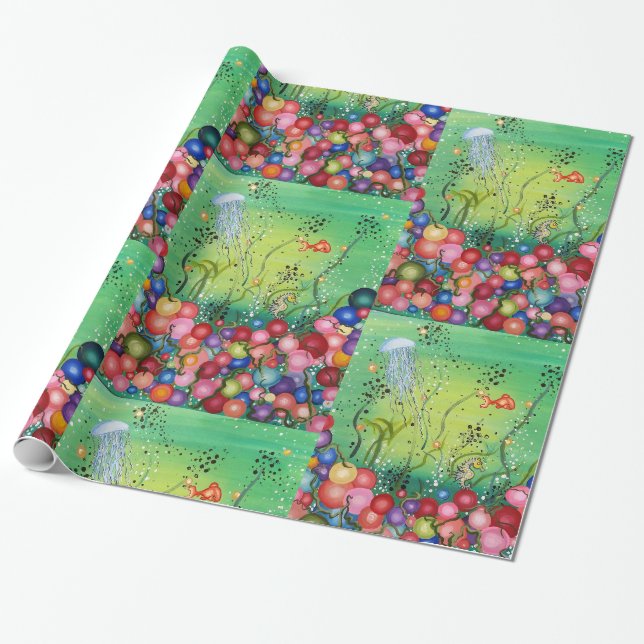 Farbmeer Geschenkpapier (Ungerollt)