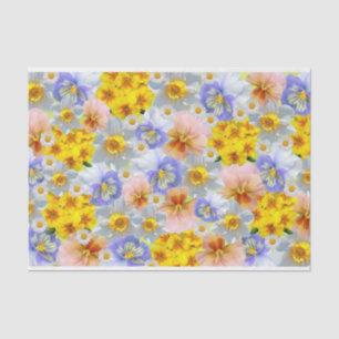 Farbmischungen Blume und Farbmodifikationen Seidenpapier