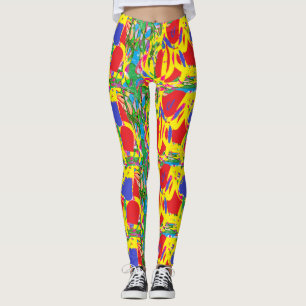 Farbmischungen künstlerischer Typ Leggings böhmisc