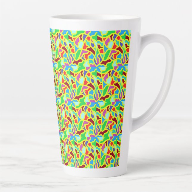 Farbmischungen sind gemusterte Platten Milchtasse (Rechts)