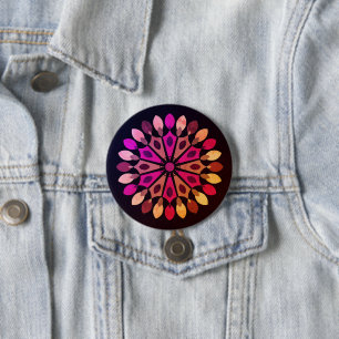 FARBMODERNE BLUME GIFT DAUGHTER SISTER MAMA BUTTON
