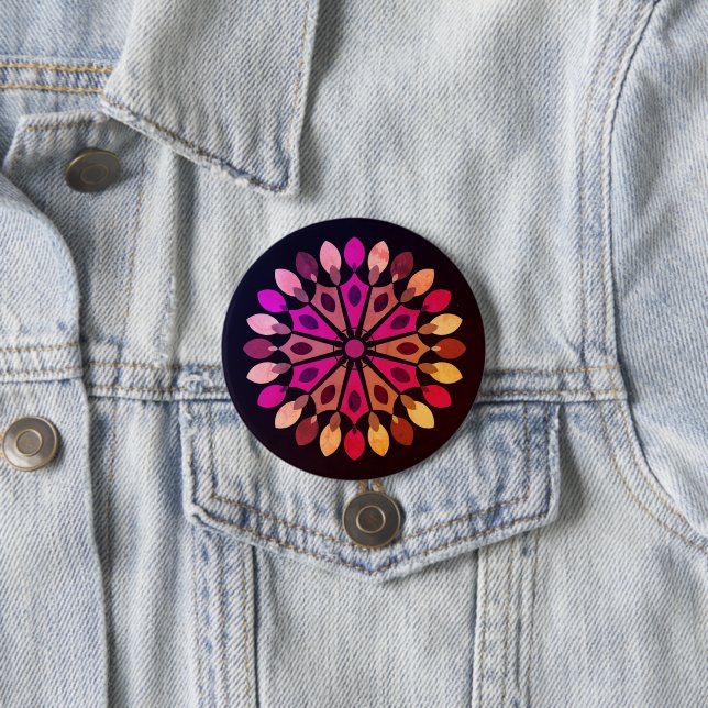 FARBMODERNE BLUME GIFT DAUGHTER SISTER MAMA BUTTON (Beispiel)