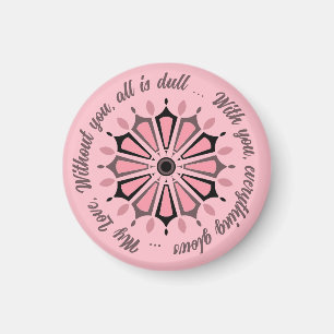 FARBMODERNE BLUME GIFT DAUGHTER SISTER MAMA MAGNET