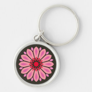 FARBMODERNE BLUME GIFT DAUGHTER SISTER MAMA SCHLÜSSELANHÄNGER